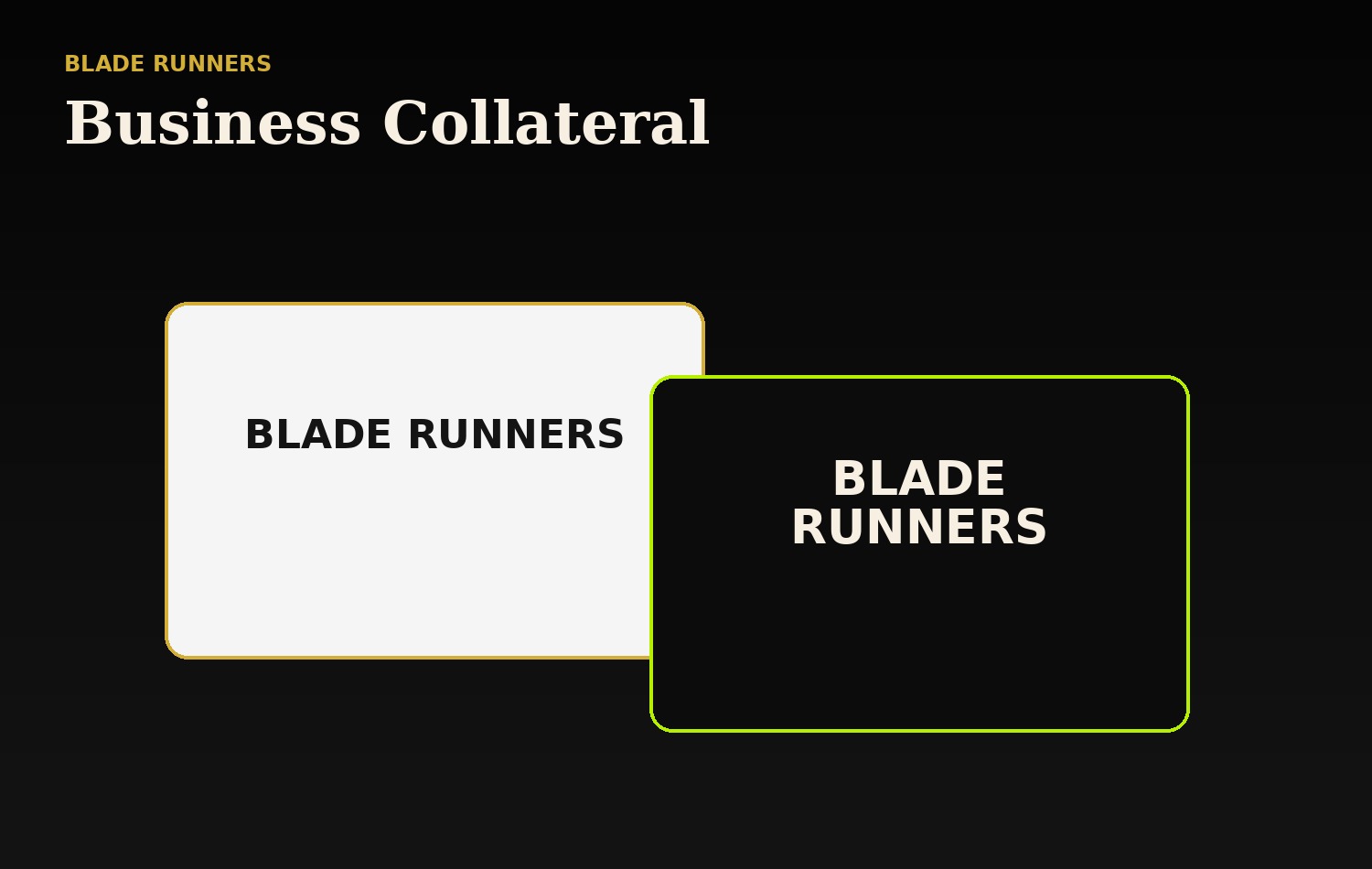 Blade Runners Lawn Care Business Collateral