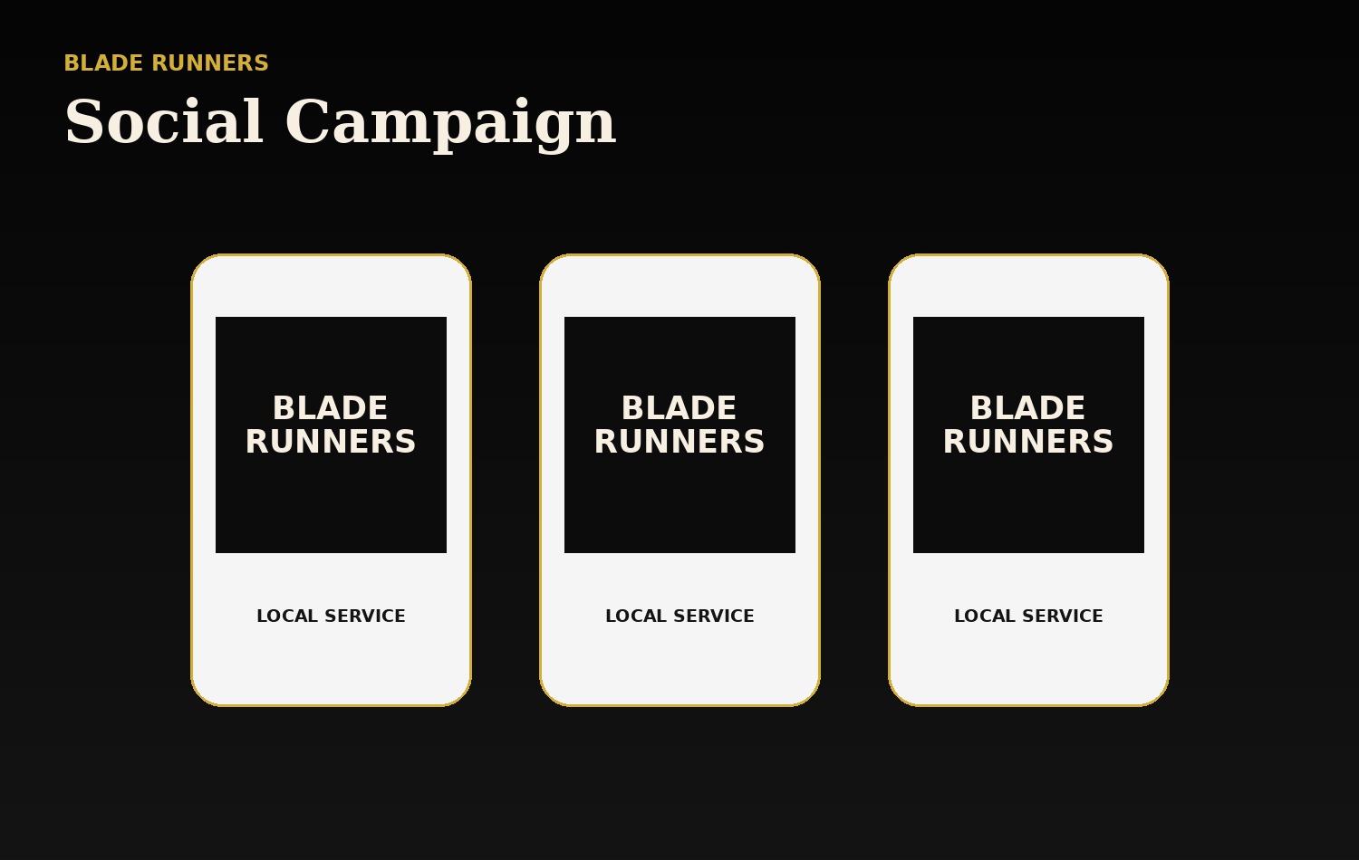 Blade Runners Lawn Care Social Campaign