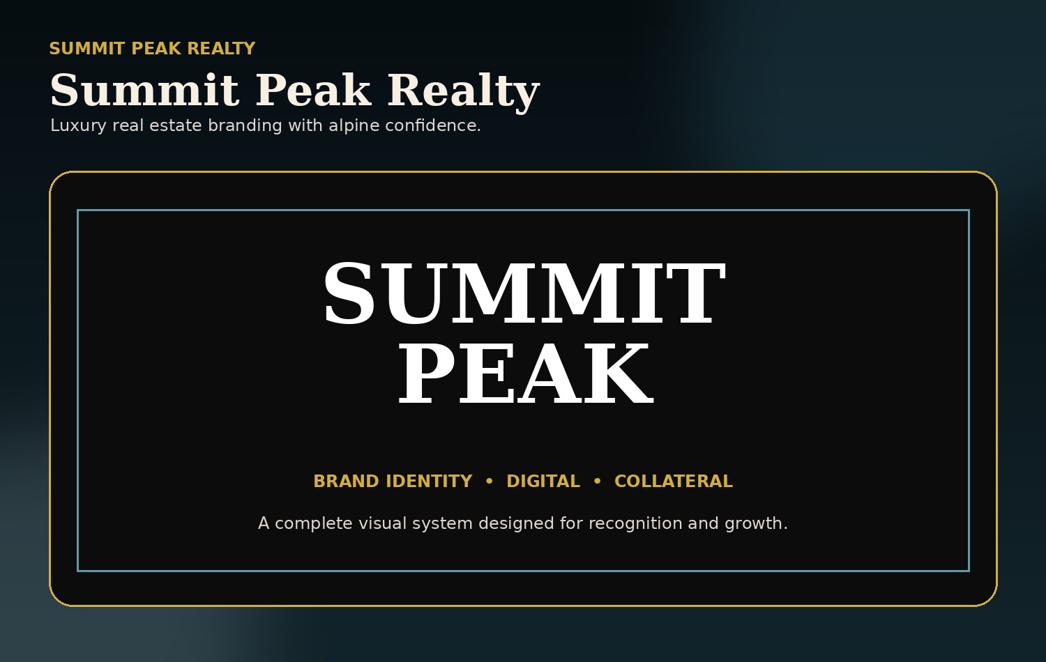 Summit Peak Realty featured brand presentation