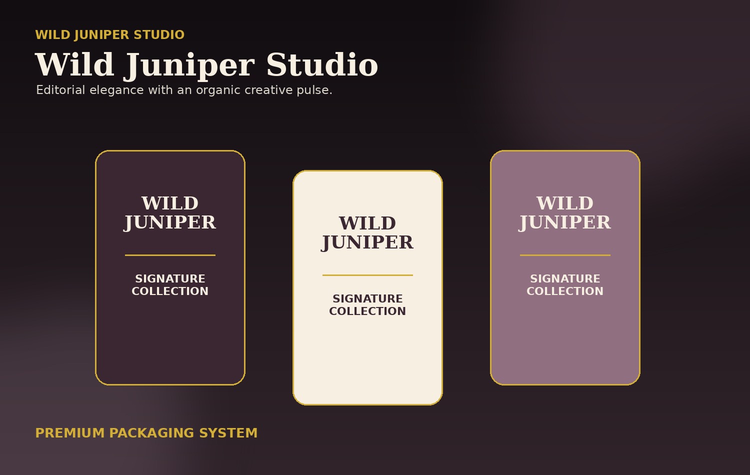 Wild Juniper Studio Packaging System